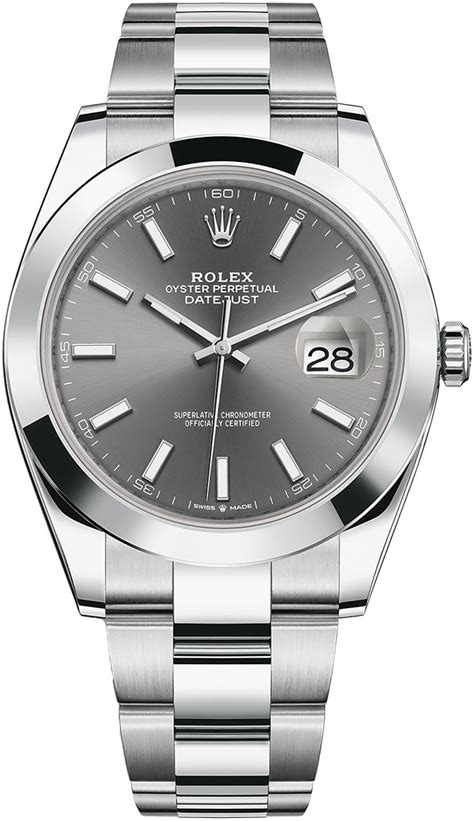 rolex 126300 datejust 41 ss grey dark rhodium|rolex 126300 price.